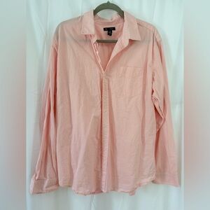 GAP Men's Light Pink Casual Button-Down Shirt